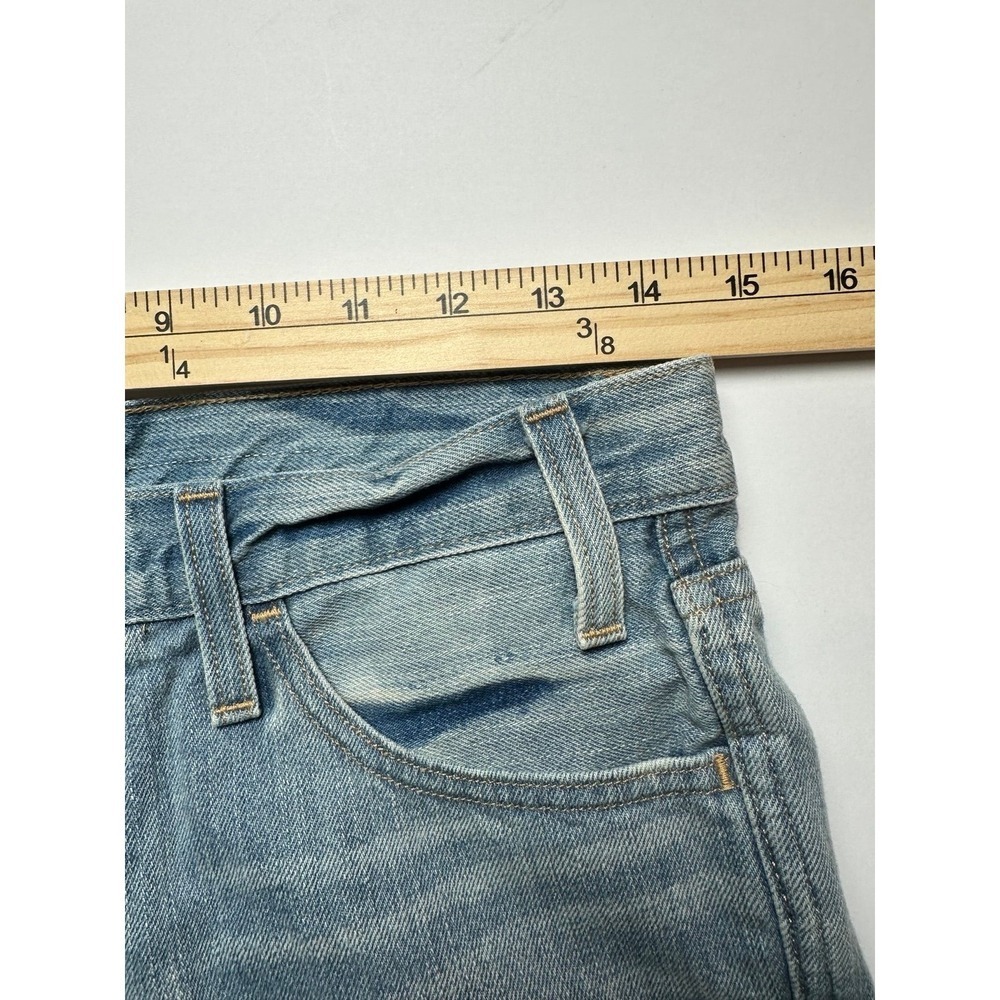Levi's High Rise Cut Off Shorts Women's 27 Light Wash Raw Hem - Picture 10 of 10